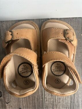 Little Love Bug Tan Baby & Walker Sandals - Size 5